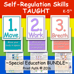 Self-Regulation Skills TAUGHT   MOVE~WORK~BREATH